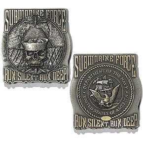 قوة الغواصة البحرية الأمريكية Run Silent Run Deep Collection Coin