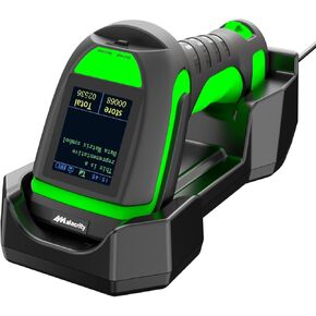 ALACRITY Bluetooth 433MHz اللاسلكي 2-في 1 من الباركود مع الشاشة ورصيف ، واتصال 1500 متر بعيد المدى لتجارة التجزئة والمستودعات والخدمات اللوجستية.