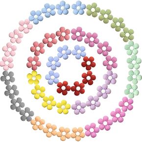 Cross Silicone Focal Beads Bulk 51PCS Faith Jesus Cross Flat Spacer Beads 17 Colors for Jewelry Making DIY Bracelets