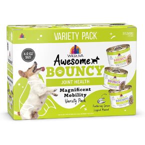 Weruva Awesome Bouncy Wet Dog Food, Magnificent Mobility Variety Pack, 6oz Can (Pack of 9)