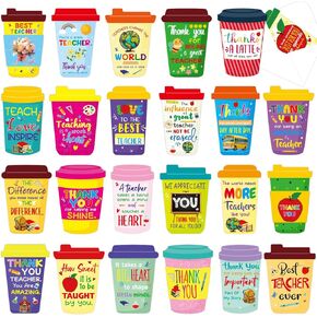 Ceiba Tree 24pcs Cards Teacher Cards Counces Cuffee Cuper Thanks Thanks Pheach Plans مع الأظرف والملصقات متشددة بشكل كبير لتقدير نهاية الأسبوع في نهاية العام لوازم العام