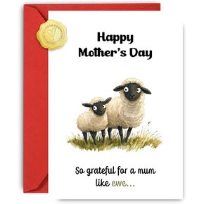 بطاقة عيد الأم المضحكة ، الأمهات الطيبة الأمهات العظيمة ، الفكاهة خففت بطاقة عيد الأم سعيد مع الأظرف ، شكرا لك ، بطاقة عيد ميلاد لأمي ، الابن