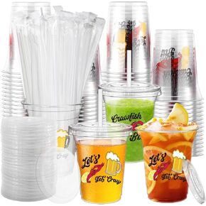 60 pcs crawfish cups curs bulk 12 oz compans blastic congst ba with cray lev cray craw crawfish croff for crayfish crab seafood seafood boy supplies supplies supplies