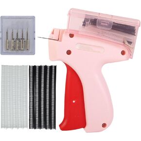 Wmzjnljy Quick Clothing Fixer Micro Schitch Gun للملابس المصغرة وضع Gun Mini Stitch Gun للملابس مع 5 إبر 600 أبيض 5 مم من السحابات الصغيرة 5 مم (J38-1)