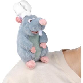 Rat Plush Toy Shoulder Riding Magnet Toy Remy Chef Pel 6 inch
