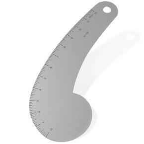 XGNG Sewing Metal Beating Ruler Garment Pattern Making Curve Cutting Tool Multi-Functional Put Yardage Ruler