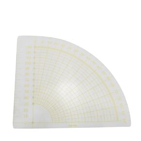 Fan Shape Quilting Ruler Acrylic Cutting Fabric Tool Quarter Round Fan Shape Quilting Template Seam Ruler