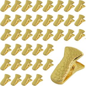 XGNG 40PCS GOLD FLOROL FATH CLAP MINI CLIP JOLLEYRY METAL TAIL CLIP CLISENS EYEGLSSES ​​CLAIN