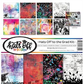 Reminisce Hats Off to The Grad Scrapbook Collection Kit Paper Crafts