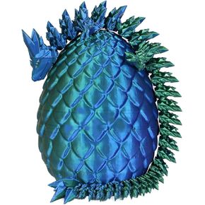 ثلاثي الأبعاد طباعة Dragon Egg Toy 12 "Dragon المفصلية الكريستال مع ديكور العيون القابلة للتحصيل