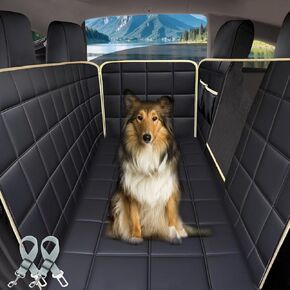 Lassie Dog Car Mammock for 2018-2025 Tesla Model 3 Pet Pet Cover للكلاب مع 4 مساند للأقصى وأحزمة مقاعد ، واقي مقعد للحيوانات الأليفة المقعدة بنسبة 100 ٪ من Tesla Model 3