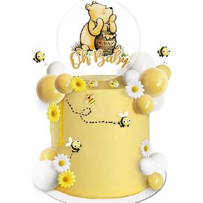 Winnie Bear & Classic Pooh Baby Shower Cake Decorations - Cake Cake Toppers
