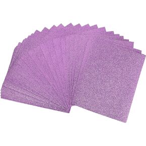 uxcell Blue Glitter EVA Foam Sheets 11 x 8 Inch 2mm Thick for Crafts DIY Projects 24 Pcs