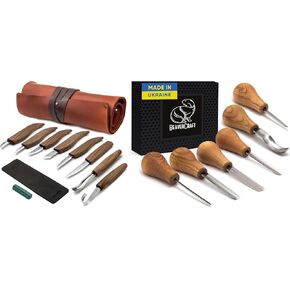 Beavercraft Deluxe Wood Corving Kit S18x - مجموعة الأزاميل ، أدوات نحت الخشب SC05