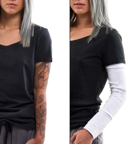 Derivative Arm Sleeves for Fashion & Sports | Soft Stretch Cotton Knit Arm Warmers for Men Women & Kids in Saudi Arabia
