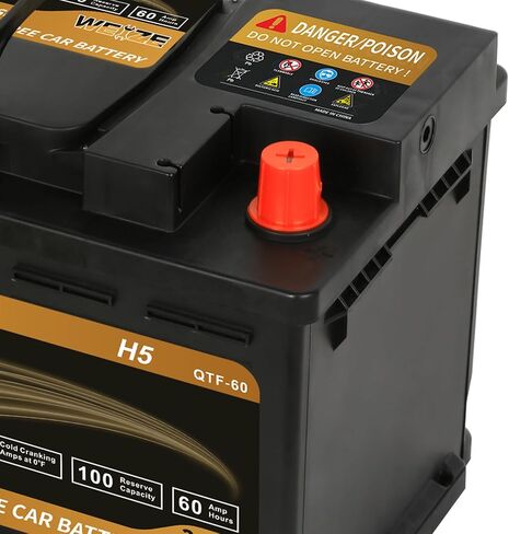 Weize Platinum AGM Battery BCI Group 94R - 12v 80ah H7 Size 94R Automotive Battery, 140RC, 850CCA, 36 Months Warranty in Kuwait