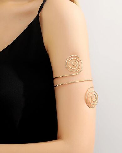 6-10 Pcs Arm Cuff Upper Arm Band Cuff Bracelet Bangle for Women Adjustable Armband Set in Saudi Arabia