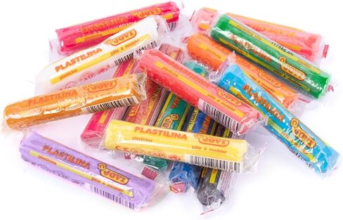 Jovi - Plastilina Bundle, 30 Non-Drying Modeling Clay Bars, 0.53 oz Each Bar, Non-Toxic and Gluten-Free, Perfect for Arts and Crafts Projects, Gift Pack in Kuwait