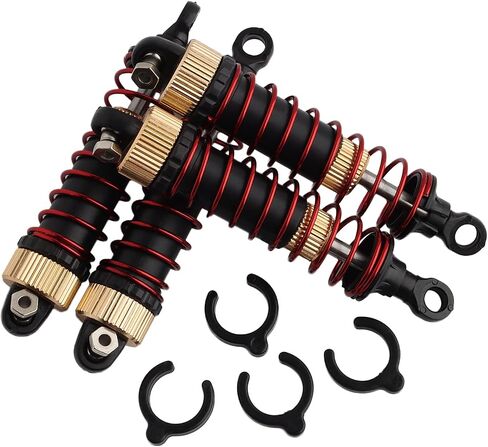 2 PCS 30-ZJ03 35-ZJ03 ألومنيوم سبيكة امتصاص الصدمات المجمعة الصدمات المعدنية ترقية الأجزاء الهواية ل 1:16 9130 9135 9137 9138 Q901 Q902 Q903 Q905 16889 CR-08 RC TRACK in Kuwait