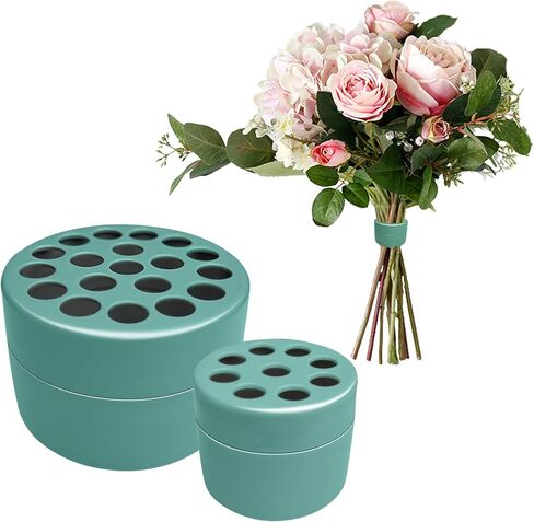 Spiral Ikebana Stem Holder, 2024 Spiral Stem Holder For Flowers, Set Of 2 Spiral Flower Stem Holder, Rust-Resistant Design, Diy Bouquet Twister Flower Floral Arrangement Holder For Vases (Clear S+L) in Kuwait