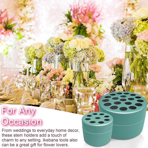 Spiral Ikebana Stem Holder, 2024 Spiral Stem Holder For Flowers, Set Of 2 Spiral Flower Stem Holder, Rust-Resistant Design, Diy Bouquet Twister Flower Floral Arrangement Holder For Vases (Clear S+L) in Kuwait