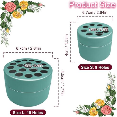 Spiral Ikebana Stem Holder, 2024 Spiral Stem Holder For Flowers, Set Of 2 Spiral Flower Stem Holder, Rust-Resistant Design, Diy Bouquet Twister Flower Floral Arrangement Holder For Vases (Clear S+L) in Kuwait