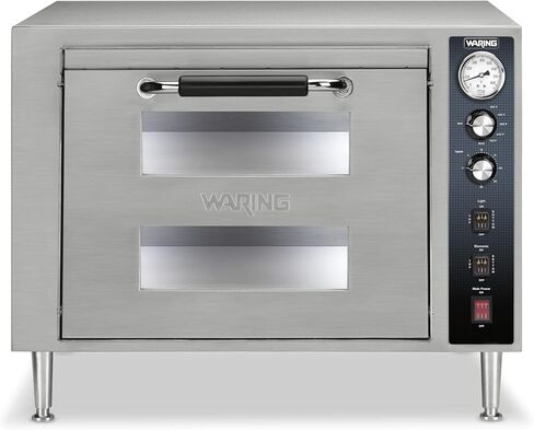 فرن بيتزا فردي تجاري من وارنج WPO500، 34x34x23.5، فضي in Kuwait