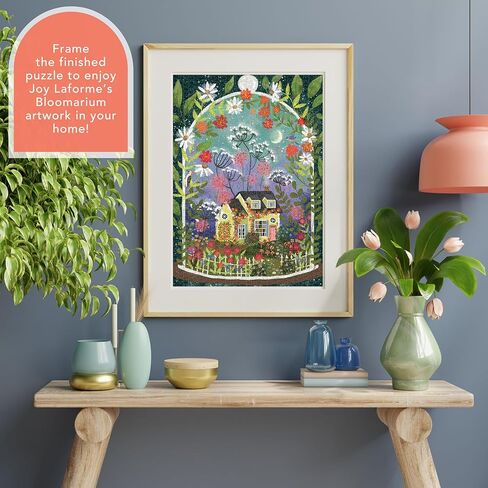 Galison Garden Path – 500 Piece Puzzle Fun and Challenging Activity with Bright and Bold Artwork of Country Cottage and Plant Path for Adults and Families in Kuwait