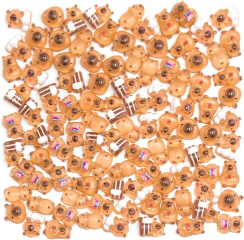 100 Pieces Tiny Capybara for Dollhouse Miniatures Resin Animals for Crafts Mini Capybara for Fairy Garden Micro Landscaping Decoration in Kuwait