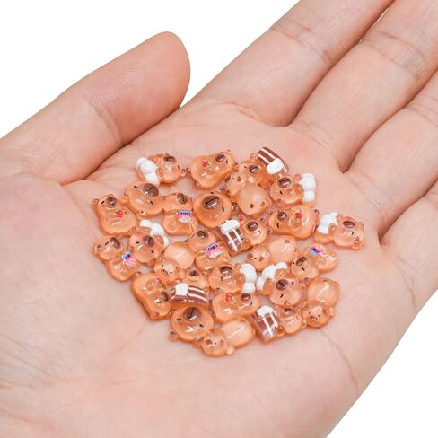 100 Pieces Tiny Capybara for Dollhouse Miniatures Resin Animals for Crafts Mini Capybara for Fairy Garden Micro Landscaping Decoration in Kuwait