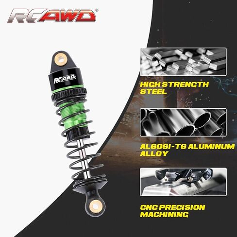 Rcawd Granite Typhon Mojave grom assorber و 3 أنواع من الينابيع الصلابة ، من أجل Arrma 1/18 1/14 1/16 RC الصدمات الخلفية الأمامية Part #Ara330806 Green in Kuwait