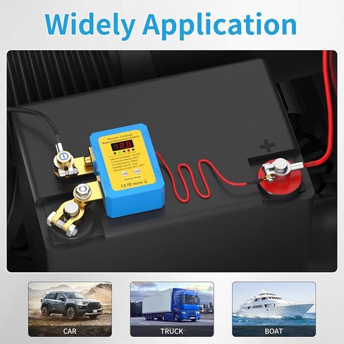Joinfworld Kill Switch for Car 12V-24V 240A Remote Battery Disconnect Switch Car Kill Switch Anti Theft Automatic Shut Off Switch for with Wireless Remote Control Fobs for Auto Truck Boat in Saudi Arabia