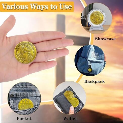 Fruit of The Spirit Challenge Coin, Christ Inspirational Galatians 5:22-23 Jesus Religious Token, Good Luck Tree of Virtues Spiritual Growth, Christ Bible Verse Gifts for Friends Family in Kuwait