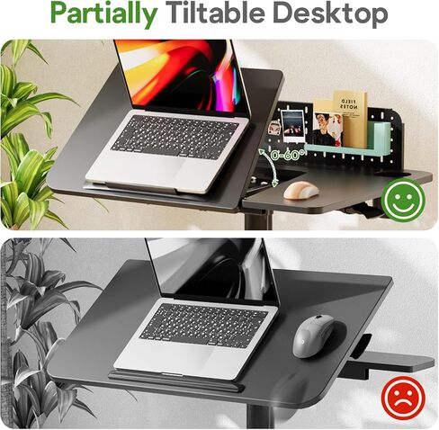 مكتب فرح العامل المكتب الدائم مع سطح المكتب 60 درجة قابل للإمالة ، 28 بوصة مكتب متداول قابل للتعديل ، قاعدة بيغو ، قاعدة تخزين ، مكتب كمبيوتر محمول محمول مع 4 عجلات قابلة للقفل للمكتب المنزلي ، البلوط in Kuwait