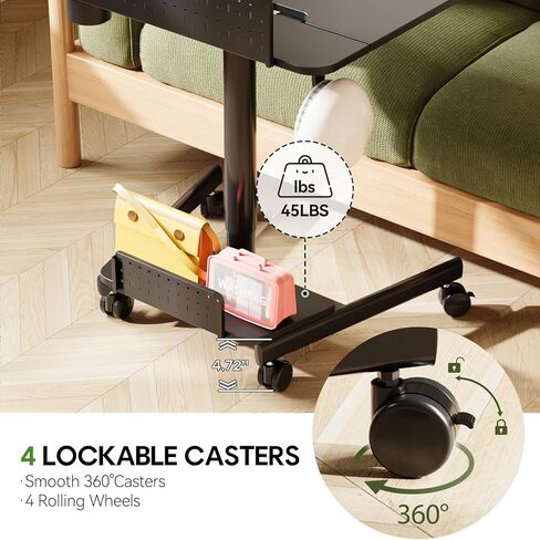 مكتب فرح العامل المكتب الدائم مع سطح المكتب 60 درجة قابل للإمالة ، 28 بوصة مكتب متداول قابل للتعديل ، قاعدة بيغو ، قاعدة تخزين ، مكتب كمبيوتر محمول محمول مع 4 عجلات قابلة للقفل للمكتب المنزلي ، البلوط in Kuwait