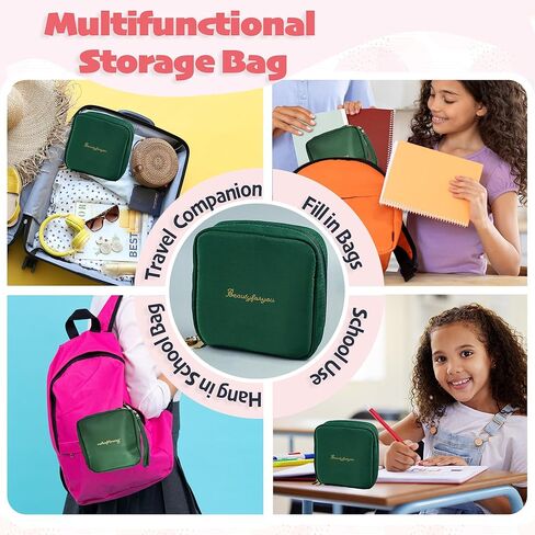 Essential Period Kit for Girls | MultipieYo First Period kit for Girls 10-12 | Period Bags for Teen Girls for School | First Period Gift with Sanitary Pad Storage Bag, Wipes, Period Tracker and More in Kuwait