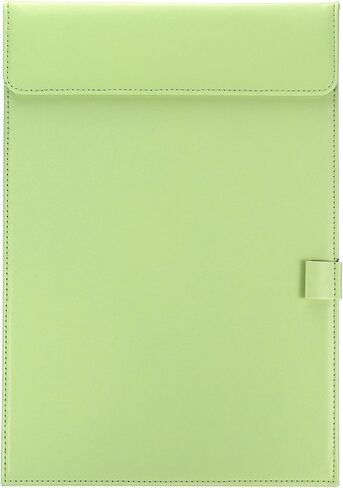 PATIKIL 13"x9.1" A4 PU Leather Clipboard, Business Padfolio Organizer Binder Resume Legal Document Folder Holder Writing Pad for Office, White in Kuwait