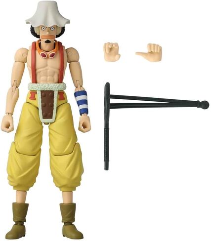 Bandai Anime Heroes One Piece Figures Usopp Action Figure, 17cm Articulated Usopp Anime Figure with Extra Accessories, One Piece Action Figures Pirate Toys Range, Excellent Anime Gift in Kuwait
