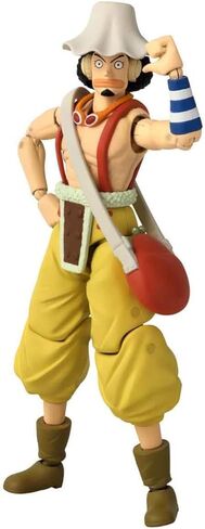 Bandai Anime Heroes One Piece Figures Usopp Action Figure, 17cm Articulated Usopp Anime Figure with Extra Accessories, One Piece Action Figures Pirate Toys Range, Excellent Anime Gift in Kuwait