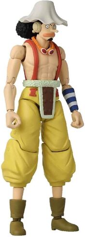 Bandai Anime Heroes One Piece Figures Usopp Action Figure, 17cm Articulated Usopp Anime Figure with Extra Accessories, One Piece Action Figures Pirate Toys Range, Excellent Anime Gift in Kuwait