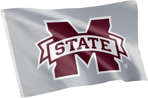 Desert Cactus Mississippi State University Flag Bulldogs MSU Flag Banners 100% Polyester Indoor Outdoor 3x5 feet Flags (Style 1) in Saudi Arabia