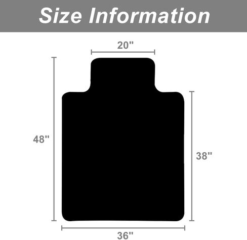 Personalized Chair Mat for Hardwood Floor Custom Photo Logo Text Office Desk Mats for Computer Rolling Chairs 36" x 48" Customized for Men Women All Black in Kuwait