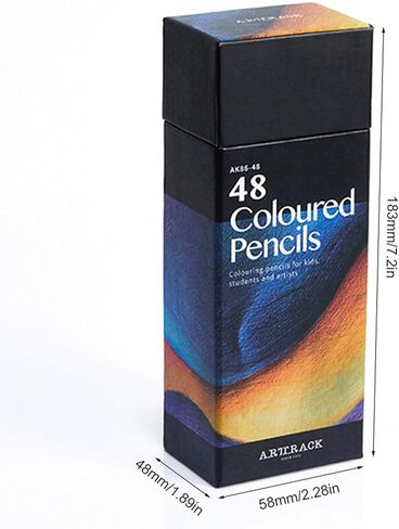 Colored Pencils - 48 Colors Art Drawing Pencils for Adult Coloring Books in Kuwait