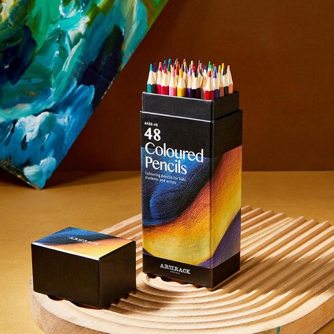 Colored Pencils - 48 Colors Art Drawing Pencils for Adult Coloring Books in Kuwait
