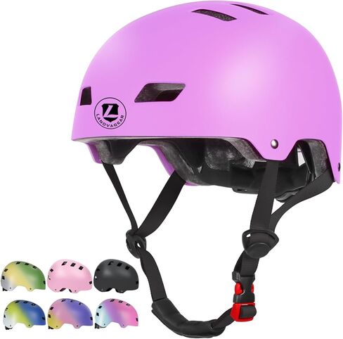 خوذة دراجة للأطفال الصغار من عمر 3 إلى 14 سنة من البنات والأولاد خوذة تزلج قابلة للتعديل لركوب الدراجات والسكوتر والتزلج على الجليد in Kuwait