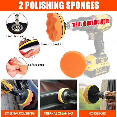 Viewsun 21Pcs Car Cleaning Kit with High Power Handheld Vacuum, Car Wash Mop with Long Handle, Bucket, Detailing Brush Set, Windshield Cleaner, Complete Interior Exterior Washing Supply for Men Women in Saudi Arabia