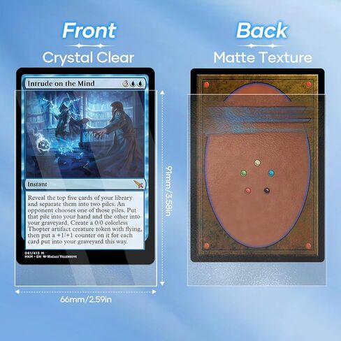 1000 Pack Card Sleeves, 500 Matte Trading Card Sleeve and 500 Inner Sleeves Ideal for Double-Sleeving, Perfect Fit Sleeves Compatible with MTG, TCG, Baseball, Football Cards(5 Colors) in Kuwait