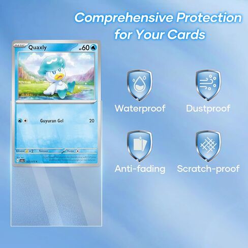 1000 Pack Card Sleeves, 500 Matte Trading Card Sleeve and 500 Inner Sleeves Ideal for Double-Sleeving, Perfect Fit Sleeves Compatible with MTG, TCG, Baseball, Football Cards(5 Colors) in Kuwait