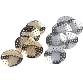 100 Pcs Brooch Base Bouquet Beading Back with Holes Round Setting Tray for DIY Crafts Brooches Jewelry Making, 25mm