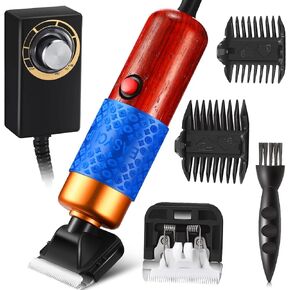Chumia Carpet Trimmer Low Noise Rug Carver Electric Speed Adjustable Carpet Tufting Clippers Shears Carving Tool for Handmade and Cleaned Tufted Rugs (Brownish Red, 200w)